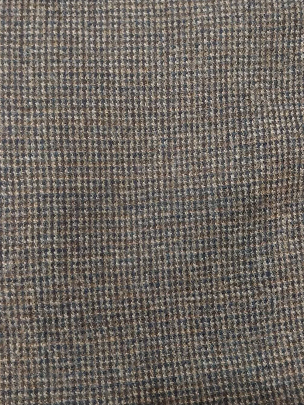 Chaps Ralph Lauren Blazer 100% Pure Wool 50R Brown Houndstooth Jacket Sport Coat